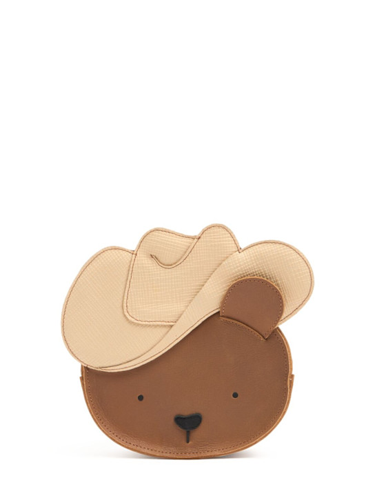 Donsje: Bear leather backpack