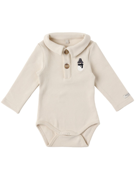 Donsje - Poodle print organic cotton bodysuit