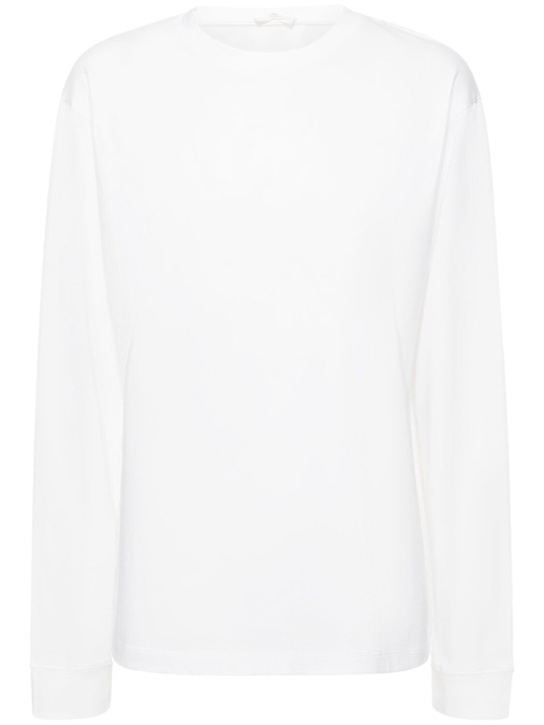 The Row - T-shirt en jersey de coton à manches longues Ciles