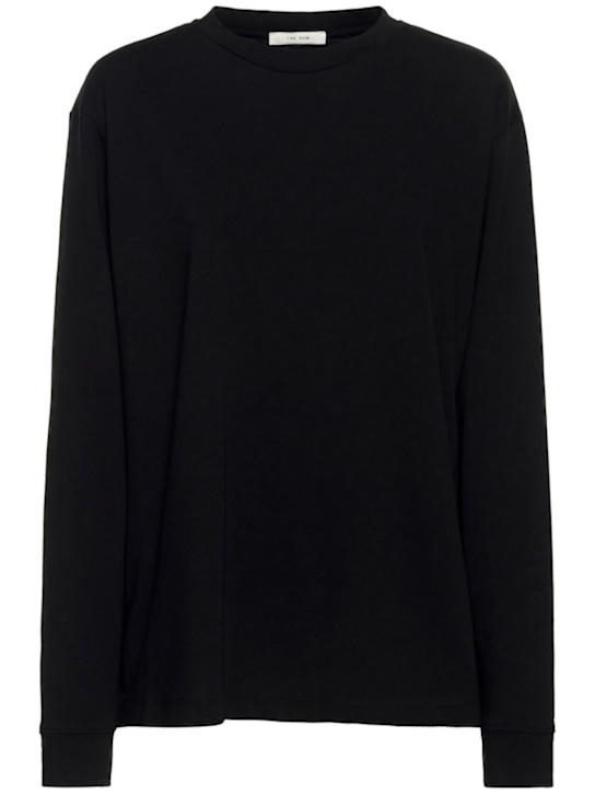 The Row - T-shirt en jersey de coton à manches longues Ciles