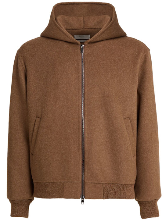 THE CORE: Wool blend full zip hoodie