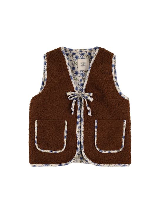 Babe & Tess - Gilet veste en teddy