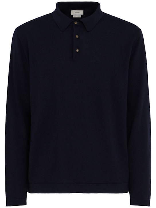 THE CORE: Lightweight wool knit polo