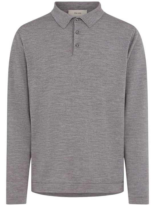 THE CORE - Lightweight wool knit polo