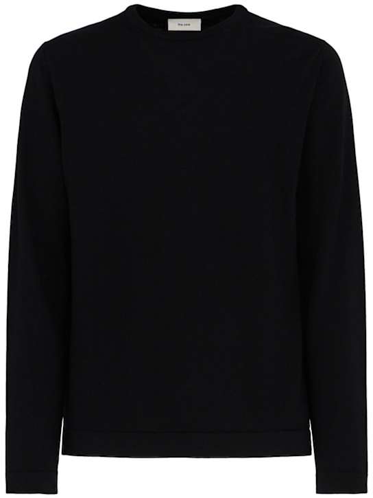 THE CORE - Lightweight wool knit crewneck sweater
