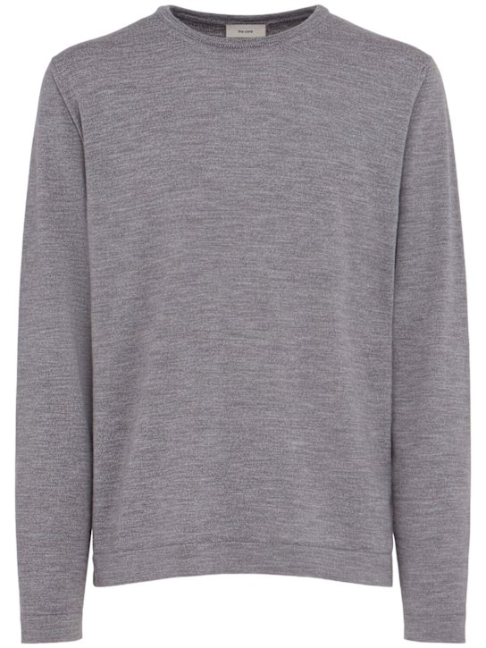 THE CORE - Lightweight wool knit crewneck sweater