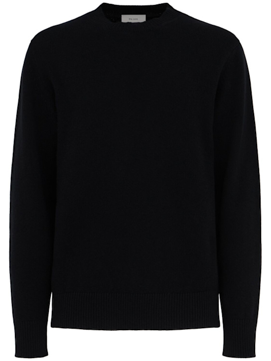 THE CORE: Wool knit crewneck sweater