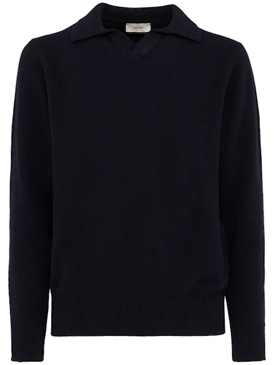 THE CORE - Wool knit polo sweater