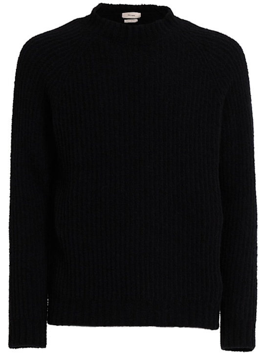 THE CORE - Wool English rib knit crewneck sweater