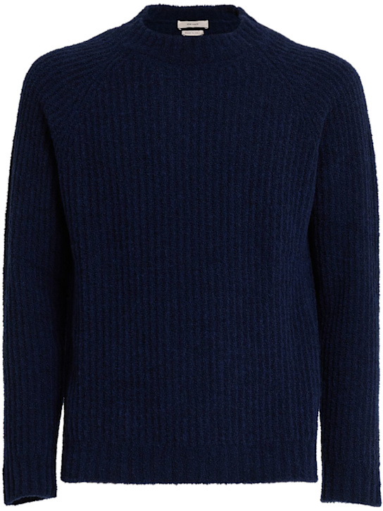 THE CORE - Wool English rib knit crewneck sweater