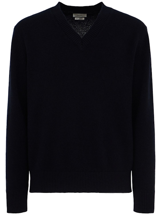 THE CORE - Wool knit V-neck sweater