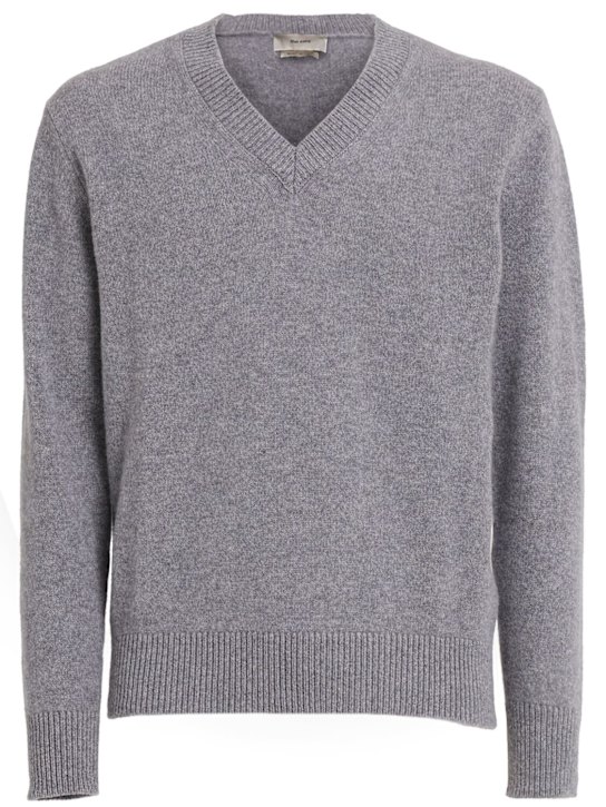 THE CORE - Wool knit V-neck sweater