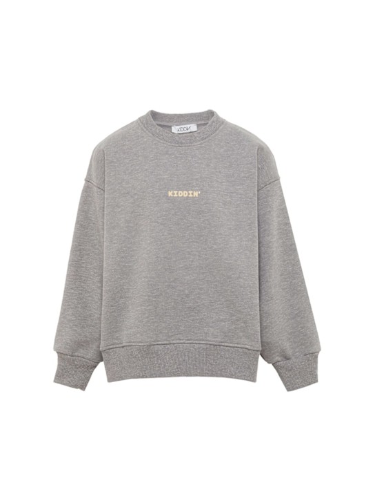 Kiddin - Sweat-shirt en coton à col rond