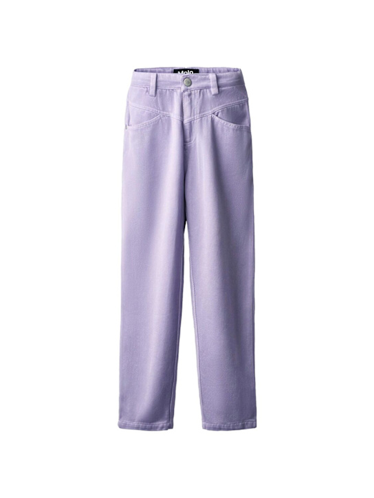 Molo: Pantalones de gabardina de algodón
