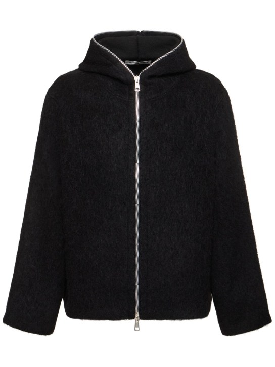 Our Legacy: Sweatshirt mit Reißverschluss und Kapuze