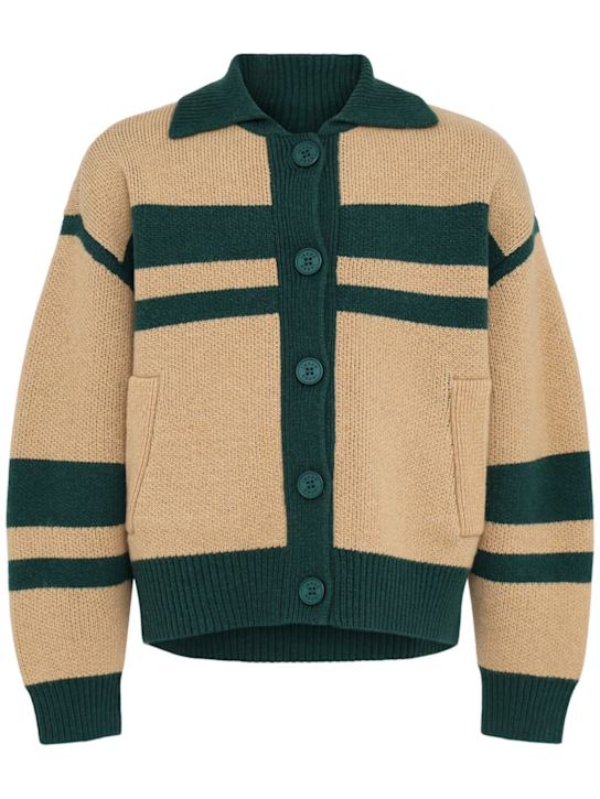 INDEE - Mixed wool knit cardigan