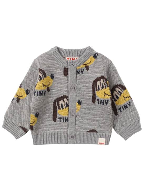 Tiny Cottons: Wool blend knit cardigan
