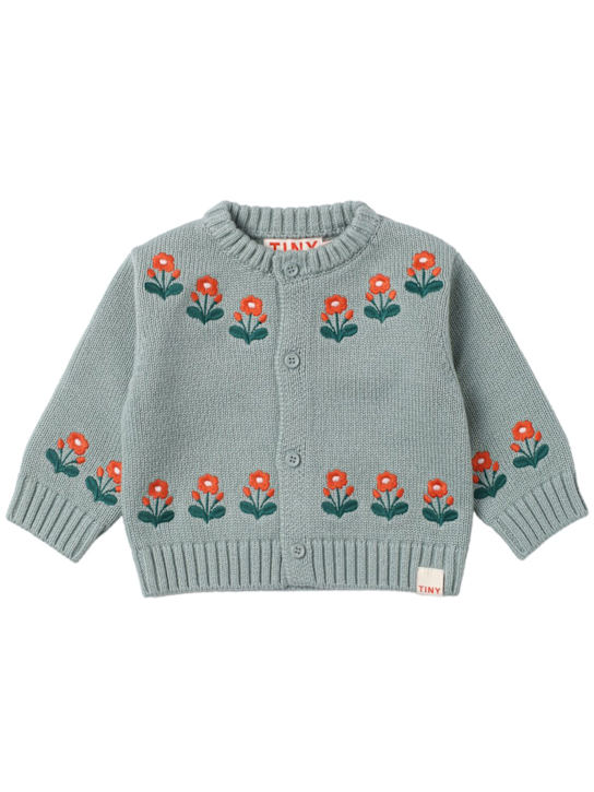 Tiny Cottons: Cardigan aus Wolle und Baumwolle