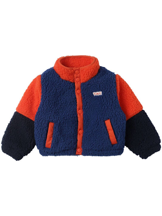 Tiny Cottons - Giacca in teddy color block
