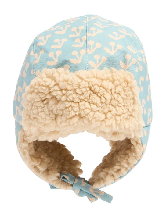 Tiny Cottons - Bonnet imprimé en nylon et teddy