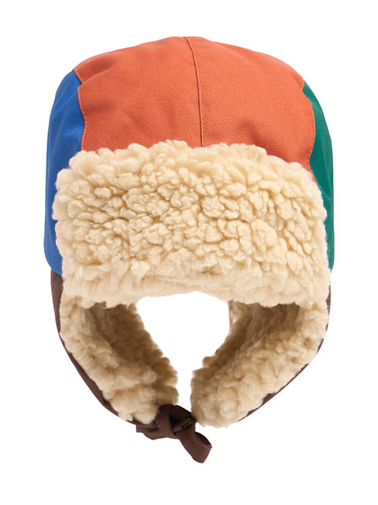 Tiny Cottons - Cappello in teddy e nylon color block