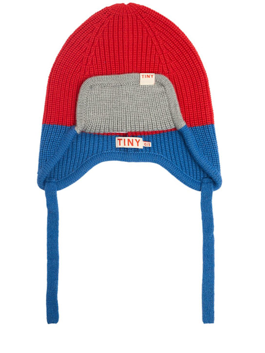 Tiny Cottons - Cappello in misto lana color block