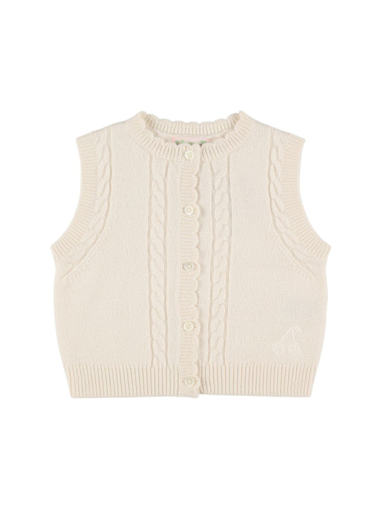 Bonpoint: Wool blend knit vest