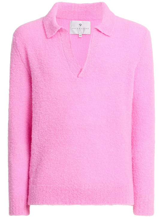 Seven Gauge - Wool blend bouclé polo