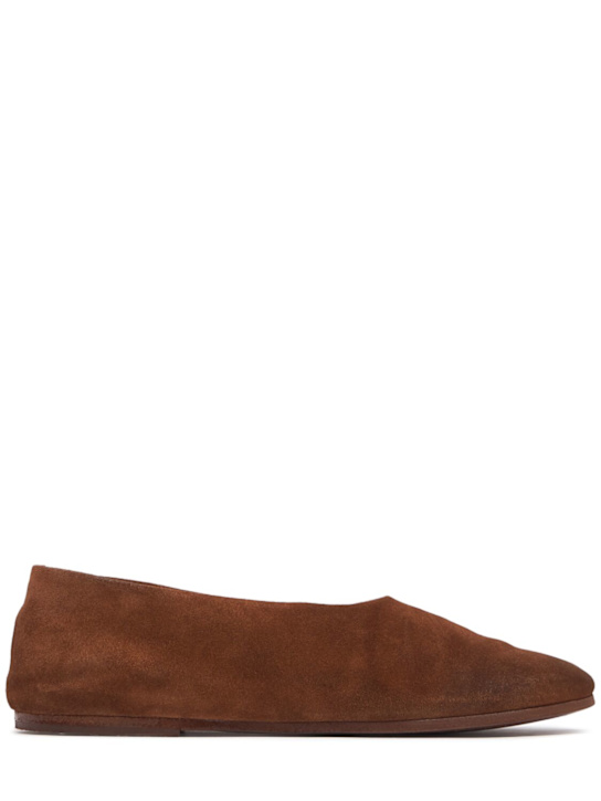 Marsell - Ballerines plates en daim Coltellaccio