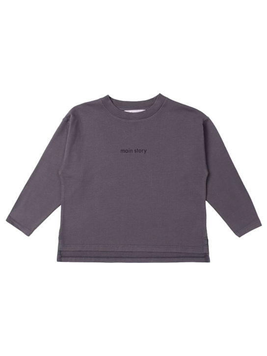 Main Story - T-shirt manches longues en coton biologique