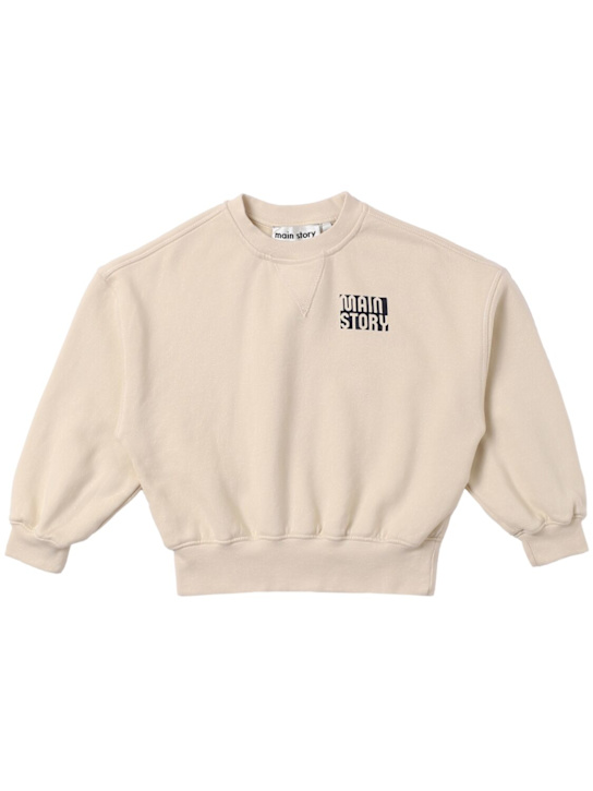 Main Story - Sweat-shirt en coton biologique brodé