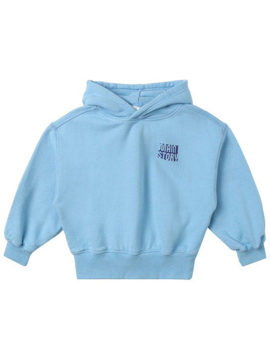 Main Story - Sweat-shirt en coton biologique brodé à capuche