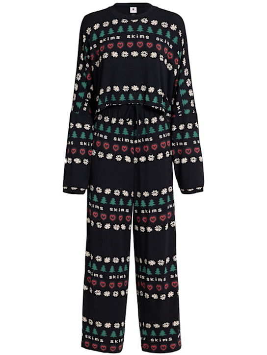 SKIMS - Modal blend Henley top & pants sleep set