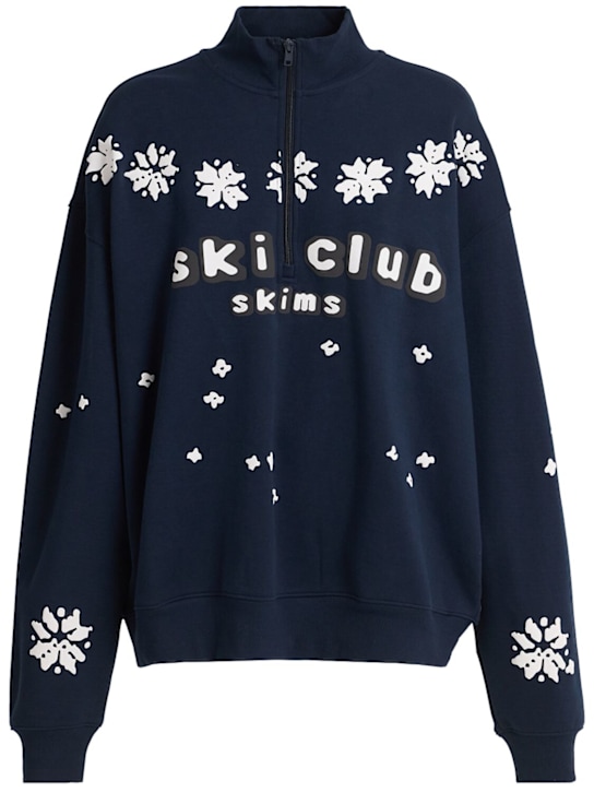SKIMS - Cotton blend quarter zip top