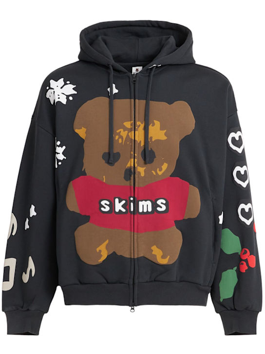SKIMS - Sweat à capuche zippé en coton épais gratté CPFM