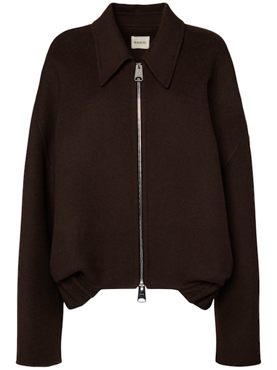 Khaite - Giacca Odin in maglia di lana con zip