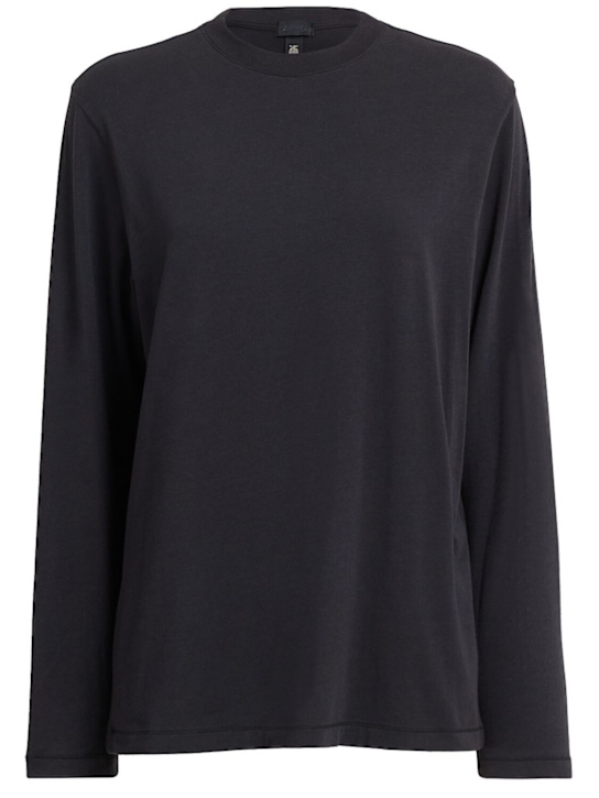 SKIMS - Long-sleeve cotton blend t-shirt
