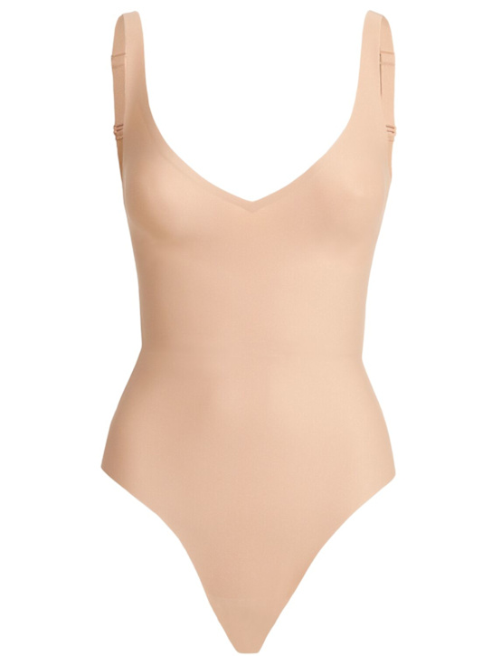 SKIMS: Unlined plunge thong bodysuit