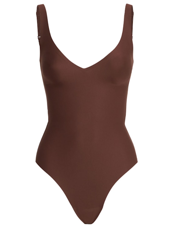 SKIMS - Unlined plunge thong bodysuit