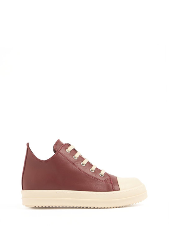 Rick Owens: Sneakers Low Sneaks in pelle con lacci
