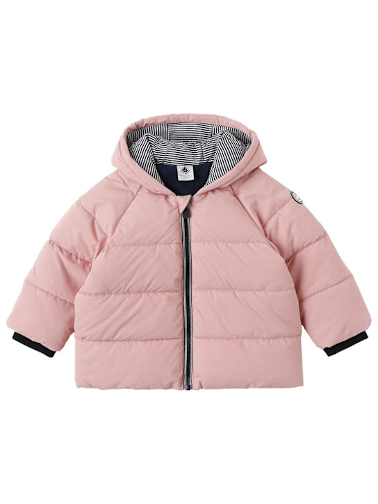 Petit Bateau - Hooded poly puffer jacket