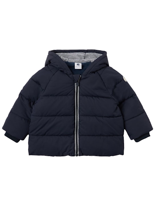 Petit Bateau - Hooded poly puffer jacket