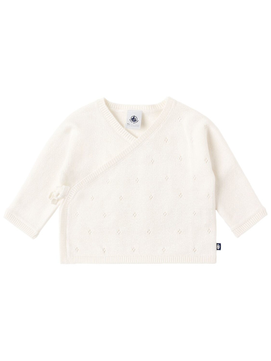 Petit Bateau - Cotton blend knit cardigan