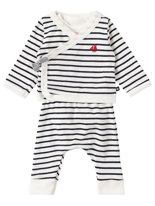 Petit Bateau: Cotton cardigan, bodysuit & pants