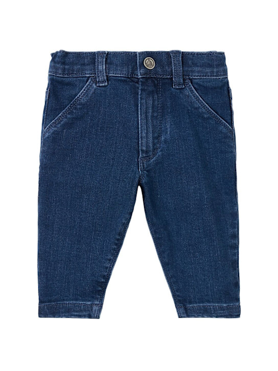 Petit Bateau - Cotton blend denim effect pants