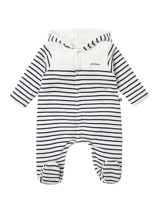 Petit Bateau - Striped cotton romper