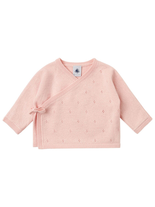 Petit Bateau: Cotton & wool knit cardigan