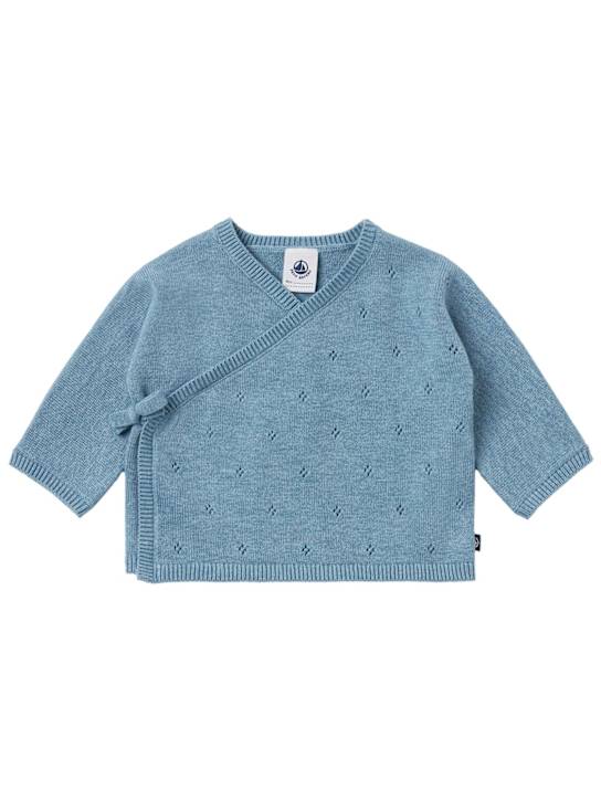 Petit Bateau: Cotton & wool knit cardigan