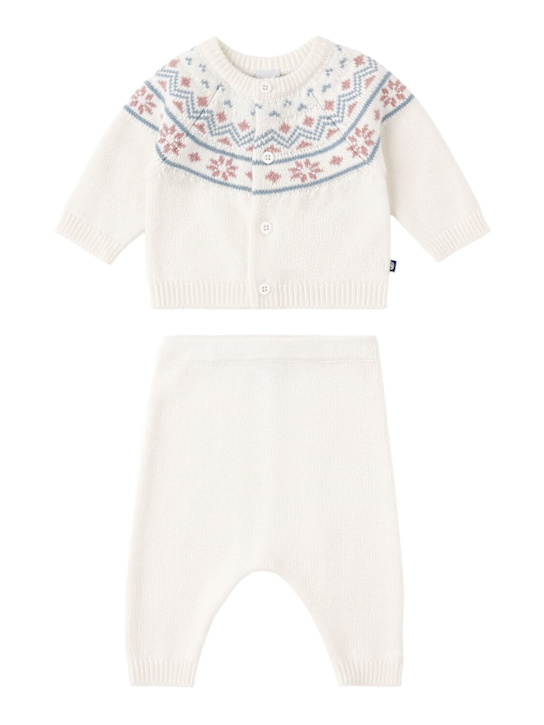 Petit Bateau: Tricot wool blend cardigan & pants