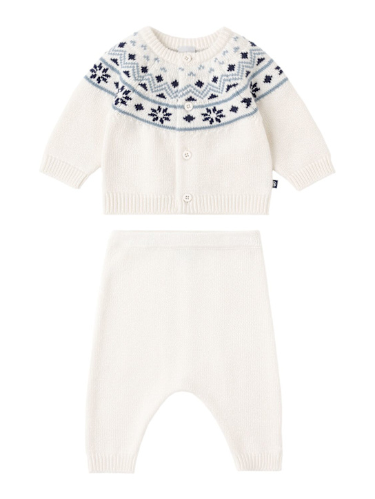 Petit Bateau - Tricot wool blend cardigan & pants